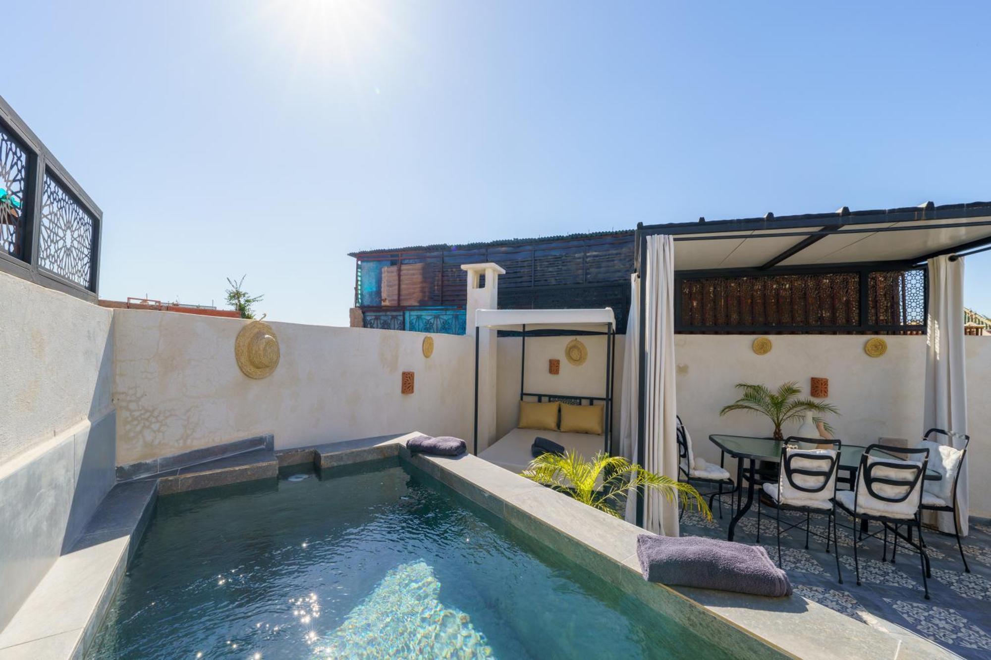 Riad 4 Chambres - Piscine & Petit Dejeuner Gratuit - Wifi Fibre Optique Μαρακές Εξωτερικό φωτογραφία