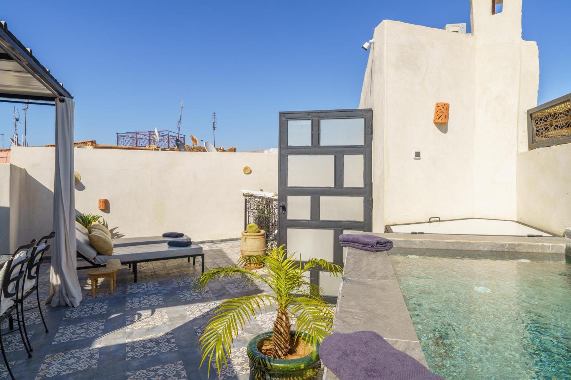 Riad 4 Chambres - Piscine & Petit Dejeuner Gratuit - Wifi Fibre Optique Μαρακές Εξωτερικό φωτογραφία